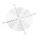 uxcell 120mm 12cm Case Fan Finger Guard Metal Grill Protector Silver Tone for PC Computer