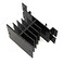 E-outstanding Eoutstanding Heat Sink Black Aluminum Alloy Heat Sink SSR Dissipation One Single Phase Solid State Relay Radiator 10DA40DA
