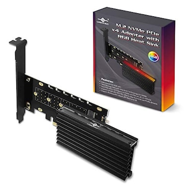 Vantec VANTEC M2 NVME PCIE X4 Adapter with ARGB Heat Sink