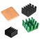 Easycargo Raspberry Pi Fan Heatsink Kit for Cooling Cooler Raspberry Pi 3 Pi 2 Pi Model B Green 4 Pack