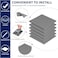 Frienda 6 Pcs Thermal Pad 100 x 100 mm 05 mm 1 mm 15 mm 2 mm 25 mm 3 mm Heat Resistant Conductive Silicone Thermal Pads Conductivity 60 WM for Laptop Heatsink CPU GPU LED CoolerGray