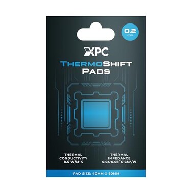 XPC Technologies XPC ThermoShift Phase Change Pads 40x80mm 02mm Thickness Thermal PTM Pad for Laptops CPUs GPUs