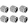 greenDracaena dracaenaio 6 Pack G14 Thread to 38 ID 12 OD Compression Fitting for Soft Tubing Soft Tube Connectors for Computer Water Cooling System Silver