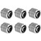 greenDracaena dracaenaio 6 Pack G14 Thread to 38 ID 12 OD Compression Fitting for Soft Tubing Soft Tube Connectors for Computer Water Cooling System Silver