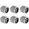 greenDracaena dracaenaio 6 Pack G14 Thread to 38 ID 12 OD Compression Fitting for Soft Tubing Soft Tube Connectors for Computer Water Cooling System Silver