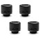 EK WB Quantum Torque HDC12 Compression Fitting for WB Rigid Tubing 12mm OD Black 4Pack