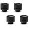 EK WB Quantum Torque HDC12 Compression Fitting for WB Rigid Tubing 12mm OD Black 4Pack