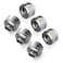 Raijintek RAIJINTEK PELIAS SILVER D141806 G14 14mm OD Straight Brass Fittings Silver 6 Pack 0R40B00232