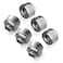 Raijintek RAIJINTEK PELIAS SILVER D141806 G14 14mm OD Straight Brass Fittings Silver 6 Pack 0R40B00232
