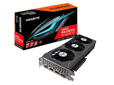GIGABYTE Gigabyte Radeon RX 6600 XT Eagle 8G Graphics Card WINDFORCE 3X Cooling System 8GB 128bit GDDR6 GVR66XTEAGLE8GD Video Card