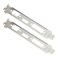 The Lord of the Tools 2 Pieces Full Height Profile Brackets for HDMI DVI VGA Video Graphics Card Computer Case Replacement Components 12x18cm