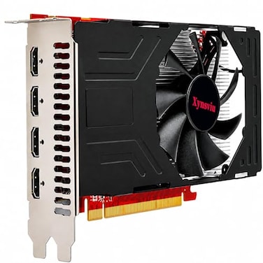 Xynsviu Radeon RX560 4G Graphics Card with 4 HDMI 4 Monitor Graphics CardComputer PC GPU GDDR5 128 Bit DirectX 12 PCI Express X16 30 4 Port Video Cards AMD RX560 4G 4HDMI