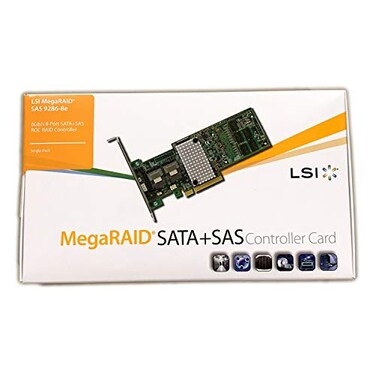 Broadcom LSI MegaRAID 92868e SAS SATA ROC RAID External Storage Controller LSI00332 8 Port L52542120 Retail Pack