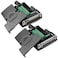 ANMBEST 2PCS DB25 Solderless Connector RS232 DSUB Serial to 25pin Port Terminal Adapter Breakout Board with Case Long Bolts NutsMale Female