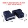 ANMBEST 2PCS DB25 Solderless Connector RS232 DSUB Serial to 25pin Port Terminal Adapter Breakout Board with Case Long Bolts NutsMale Female