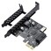 BEYIMEI PCIE 1X to USB 32 GEN1 5Gbps 20pin Front Panel Header to Typec Front Panel Header USB 30 19Pin Socket Expansion CardTypeE Internal 20pin Front Panel Connector Riser Card