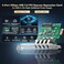 Binardat PCIE to 4 Ports USB 30 Expansion Card SelfPowered Low Profile Bracket USB3 Hub Controller Adapter for Windows 1011