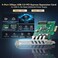 Binardat PCIE to 4 Ports USB 30 Expansion Card SelfPowered Low Profile Bracket USB3 Hub Controller Adapter for Windows 1011