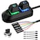 OwlTree PC Power Button Desktop Switch Splitter ON Off Reset SW HDD LED PC External Power Supply Button for Computer Motherboard