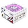 POINWER 850W PSU Fully Modular 850 Watt Power Supply 80 Plus Gold Silent RGB Fan 105C Capacitors High Efficiency for Gaming Workstations White