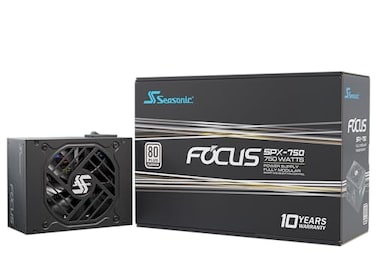 Seasonic Focus SPX750 750W 80 Platinum FullModularSFX Form Factor Low Noise Premium Japanese Capacitor Nvidia RTX 3040 Super AMD GPU Compatible Ref SSR750SPX
