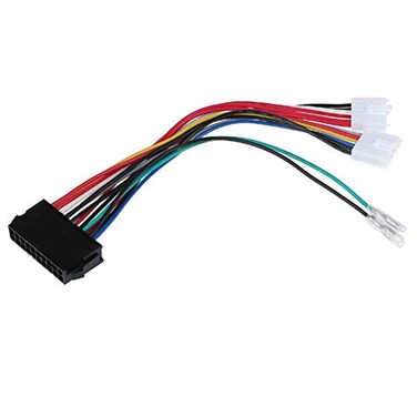 TGOOD 20P ATX to 2 Port 6Pin AT PSU Converter Power Cable for Computer 286 386 486