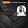 COMeap PCIe Cable for Corsair ATX CPU 8 Pin Male to Dual PCIe 8 Pin 62 Male Power Cable for Corsair Thermaltake ARESGAME Power Supply 25inch63cm