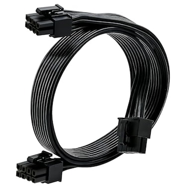 COMeap PCIe Cable for Corsair ATX CPU 8 Pin Male to Dual PCIe 8 Pin 62 Male Power Cable for Corsair Thermaltake ARESGAME Power Supply 25inch63cm