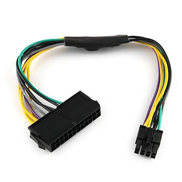 E-outstanding Eoutstanding ATX PSU Power Supply Adapter Cable for Motherboards 11 Inch 24Pin to 8Pin 18AWG