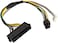 Longdex 30cm118 Inch 24Pin to 6Pin 18AWG ATX PSU Power Supply Adapter Cable for HP Z230 Z220 SFF Motherboards