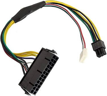 Longdex 30cm118 Inch 24Pin to 6Pin 18AWG ATX PSU Power Supply Adapter Cable for HP Z230 Z220 SFF Motherboards