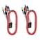 Warmstor 2 Pack 2Pin PC Power Switch Cable 27inch Desktop On Off Reset Push Button ATX Front Bezel Wire with HDD SW LED Indicator Light for Desktop Computer Case