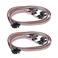 Warmstor 2 Pack 2Pin PC Power Switch Cable 27inch Desktop On Off Reset Push Button ATX Front Bezel Wire with HDD SW LED Indicator Light for Desktop Computer Case