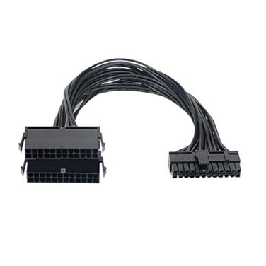 winvin Winvin 24 Pin 204 Dual Multiple PSU Power Supply Cable Splitter Adapter 1 Feet 18AWG for ATX Motherboard Extension Kit