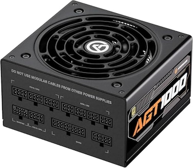 ARESGAME AGT Series 1000W Power Supply 80 Gold Certified Fully Modular FDB Fan Compact 140mm Size ATX Gaming Power Supply