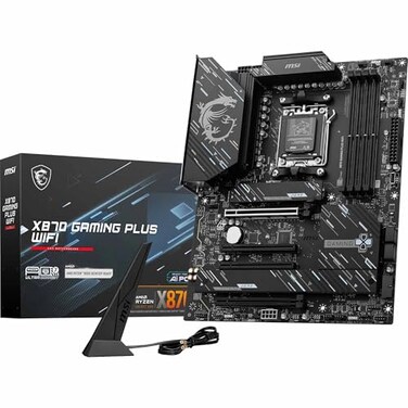 msi MSI X870 Gaming Plus WiFi V1 Motherboard ATXSupports AMD Ryzen 900080007000 Processors AM560A SPS VRM DDR5 Memory Boost 8200 MTs OC PCIe 50 x16 40 x16 M2 Gen5 WiFi 7 5G LAN
