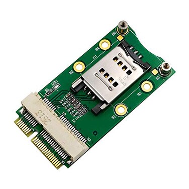 HLT Mini PCIE Adapter with SIM Card Slot for Module to Motherboard Mini PCIE Interface