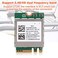 ASHATA WLAN Card CardNetwork Card RTL8822BE Band 24G5G M2 Interface Support for Bluetooth 42Support for 7 for 8 and for 10 System