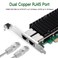 XZSNET 10G Network Card with Intel X540 Chip 10GB PCIE NIC Compare to Intel X540T2 Dual RJ45 Port PCI Express X8 Ethernet Adapter Support WindowsWindows ServerLinuxFreebsdVMware ESXi