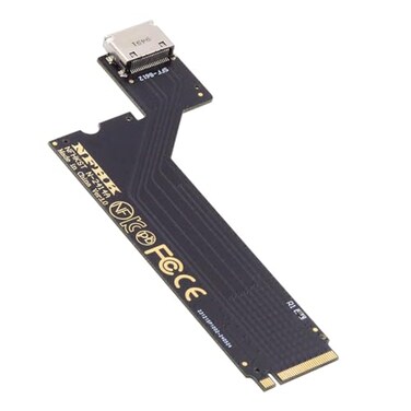 CY Card PCIE 40 M2 MKey to Oculink SFF8612 SFF8611 Host Adapter for 2024 ThinkBook 14 AMD8845 External Graphics Card SSD