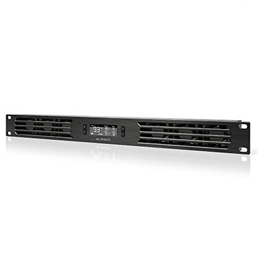 AC Infinity CLOUDPLATE T1N Rack Mount Fan Panel 1U Intake Airflow for Cooling AV Home Theater Network 19 Racks