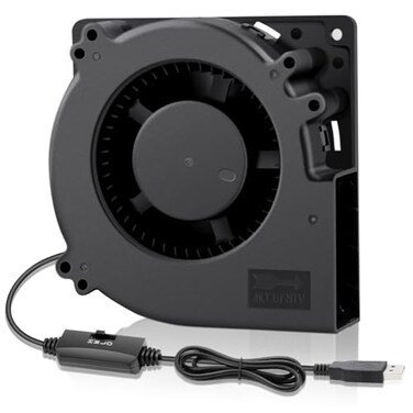 Wathai 120mm x 32mm USB Centrifugal Blower Fan 5V DC Brushless Motor with Speed Control for Receiver DVR Xbox Modem AV Cabinet Efficient Cooling