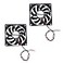 JZK 2 pcs DC 24V 8010 Silent Cooling Fan with Wires PC Fan 80mm Computer Case Fan 8cm x 8cm x 1cm dc brushless Fan 24v 3D Printer Fan with Cable