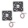 JZK 2 pcs DC 24V 8010 Silent Cooling Fan with Wires PC Fan 80mm Computer Case Fan 8cm x 8cm x 1cm dc brushless Fan 24v 3D Printer Fan with Cable
