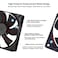 PANO-MOUNTS 120mm Computer PC CPU Fan 4Pin PWM High Performance 12V DC 120mm PC Computer Case Fan 8002200RPM 4075CFM