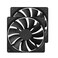 PANO-MOUNTS 140mm Quiet PC Case Fans with 3pin 4pin Molex Connector 1000RPM 2Pack for Computer PC Case CPU Cooling
