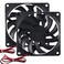 DORHEA 2Pcs DC 24V 8010 Fan Dual Ball Bearings 80mm 10mm Fan 3D Printer 80x80x10 Brushless Cooling Fan for Makerbot for 3D Printer PC CPU Computer Case Fan Cooler and Other Small Heat Dissipation Equi
