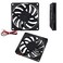 DORHEA 2Pcs DC 24V 8010 Fan Dual Ball Bearings 80mm 10mm Fan 3D Printer 80x80x10 Brushless Cooling Fan for Makerbot for 3D Printer PC CPU Computer Case Fan Cooler and Other Small Heat Dissipation Equi