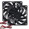 DORHEA 2Pcs DC 24V 8010 Fan Dual Ball Bearings 80mm 10mm Fan 3D Printer 80x80x10 Brushless Cooling Fan for Makerbot for 3D Printer PC CPU Computer Case Fan Cooler and Other Small Heat Dissipation Equi
