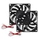 DORHEA 2Pcs DC 5V 8010 Fan 3D Printer 80x80x10 Brushless Cooling Fan 80MM for 3D Printer PC CPU Computer Case Fan Cooler
